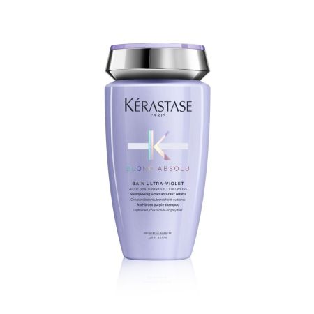 Kerastase Blond Absolu Bain Ultra-Violet Shampooing Champú neutralizante del color para cabellos rubios decolorados o grises 250 ml