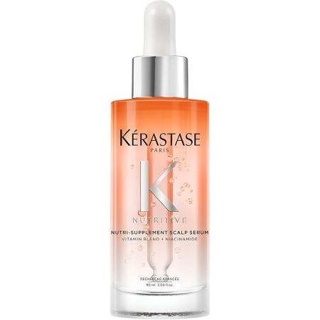 Kerastase Nutritive Nutri-Supplement Scalp Serum Sérum capilar hidratante nutre en profundidad con vitaminas reduciendo puntas abiertas para cabello seco 90 ml