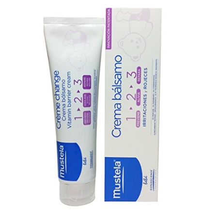 Mustela Crema Bálsamo 1-2-3 Crema de pañal sin parabenos ni perfume previene alivia y repara irritaciones y rojeces
