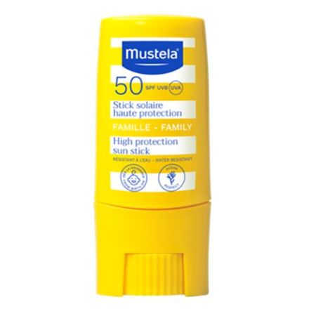 Mustela Stick Solaire Haute Protection Spf 50 Protector solar resistente al agua y a la arena con textura untrasensorial para acabado invisible 9 ml