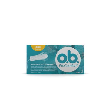 O.B. Tampones Procomfort Normal Tampones sin aplicador para obtener una protección fiable y cómoda 16 uds