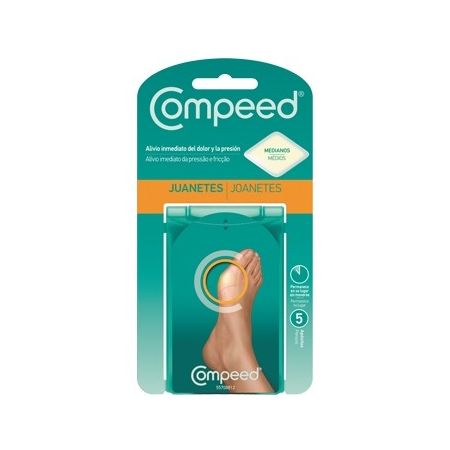Compeed Apósitos Juanetes Apósitos hidratan y suavizan la piel evitando la presión y la fricción 5 uds