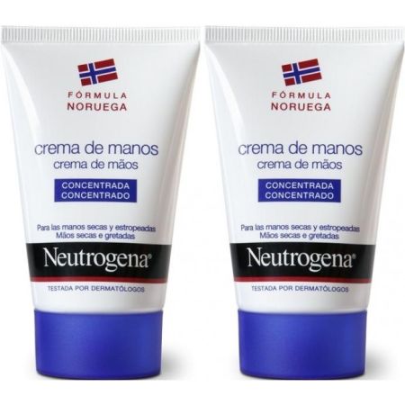 Neutrogena Concentrada Crema De Manos Duplo Crema de manos concentrada hidratación intensa para manos secas o agrietadas 2x50 ml