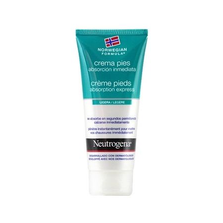 Neutrogena Crema Pies Absorción Inmediata Ligera Crema para pies hidratante de absorción inmediata 24 horas 100 ml