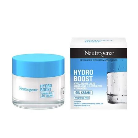 Neutrogena Hydro Boost Crema-Gel Crema hidratante sin perfumes aporta suavidad y elasticidad con ácido hialurónico 50 ml