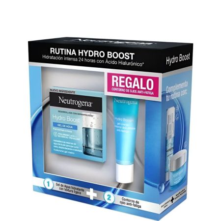 Neutrogena Hydro Boost Gel De Agua+Contorno Ojos Gratis Estuche Gel de agua ayuda a reconstruir la epidermis proteger tu piel y liberar hidratación todo el día 50 ml