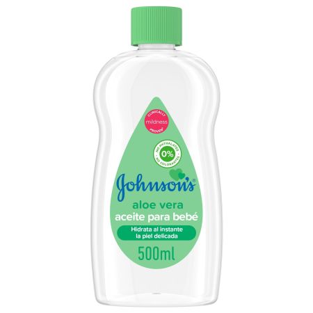 Johnson'S Aloe Vera Aceite Aceite corporal sin colorantes hidrata y nutre para una agradable sensación de suavidad
