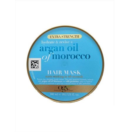 Ogx Extra Strength Argan Oil Of Morocco Hair Mask Mascarilla restauradora ofrece hidratación intensa y suavidad para cabello dañado y quebradizo 300 ml