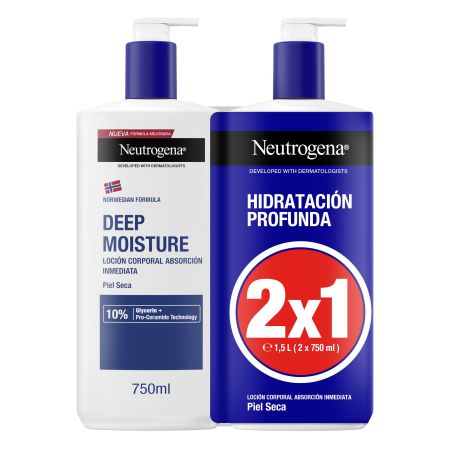 Neutrogena Reparación Intensa Loción Corporal 2x1 Formato Especial Loción corporal reparadora e hidratante 24 horas 2x400 ml