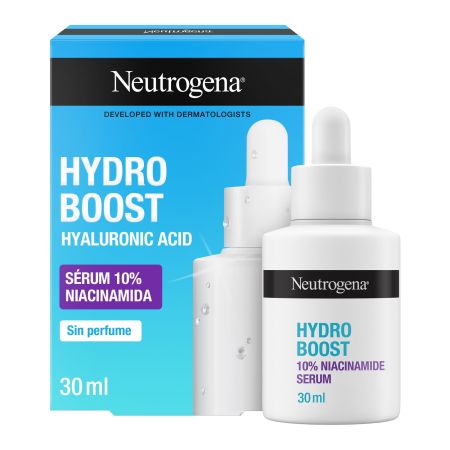 Neutrogena Hydra Boost 10% Niacinamide Serum Sérum hidratación inmediata mejora la textura de la piel y refina los poros dejándola suave lisa y radiante 30 ml