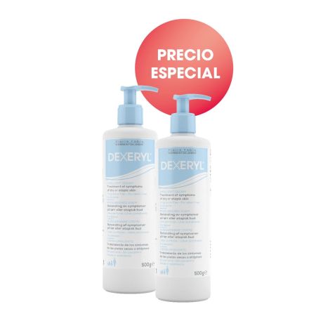 Ducray Dexeryl Emolient Cream Dry Skin Duplo Precio Especial Crema emoliente hidrata repara y alivia en profundidad los síntomas de sequedad 2x500 gr