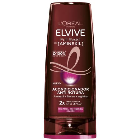 Elvive Full Resist Acondicionador Anti Rotura Acondicionador antirotura desenreda suavemente protegiendo para cabello con tendencia a caerse 300 ml