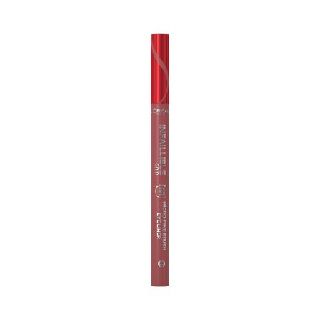 L'Oreal Infaillible Grip Micro-Fine Brush Eye Liner Delineador de ojos dibuja trazos ultrafinos y semipermanentes hasta 36 horas