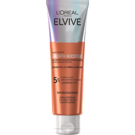 Elvive Growth Booster Acondicionador Anticaída Acondicionador sin siliconas reduce la caída y minimiza la rotura mejorando la densidad para cabello más fuerte 200 ml