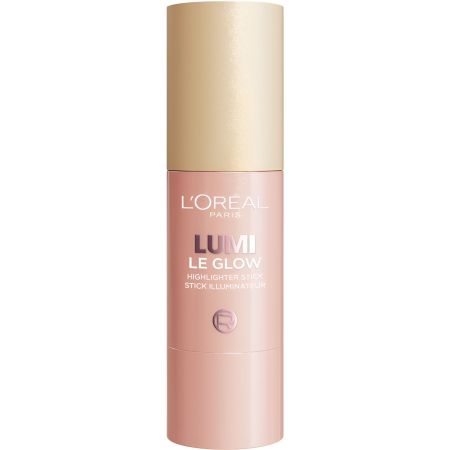 L'Oreal Lumi Le Glass Highlighter Stick Iluminador en barra aporta un brillo multidimensional que se funde en la piel acabado suave y uniforme