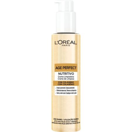 L'Oreal Age Perfect Nutritivo Crema Limpiadora Crema limpiadora elimina impurezas y contaminación mientras nutre y calma la piel 150 ml