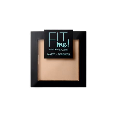 Maybelline Fit Me! Matte + Poreless Polvos Polvos compactos matificantes afina poros hasta 12 horas para acabado  sin brillos