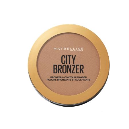 Maybelline City Bronzer Bronzer & Contour Powder Polvos compactos bronceadores para bronceado ligero y natural con acabado mate