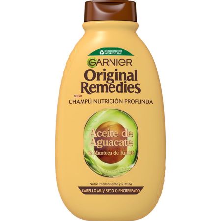 Original Remedies Aceite De Aguacate & Manteca Champú Nutrición Profunda Champú limpia suavemente mientras nutre y suaviza sin apelmazar 400 ml