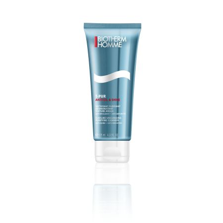 Biotherm Homme T-Pur Anti-Oil & Shine Nettoyant Purifiant Limpiador purificante antibrillos ofrece sensación de pureza y frescor 125 ml