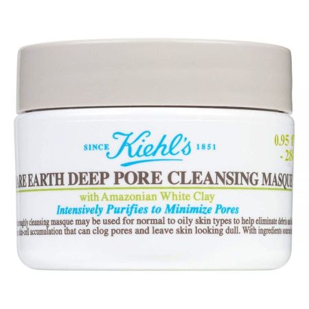 Kiehl'S Rare Earth Deep Pore Cleansing Masque Mascarilla facial reduce poros y grasa superficial desintoxica y mejora la apariencia