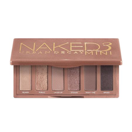 Urban Decay Naked 3 Mini Paleta de sombras de ojos vegana ofrece tonos atemporales mates y brillantes 6 tonos
