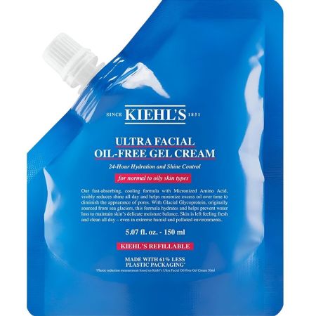 Kiehl'S Ultra Facial Oil-Free Gel Cream Recarga Crema de día hidratante y matificante efecto refrescante 24 horas para una piel fresca 150 ml