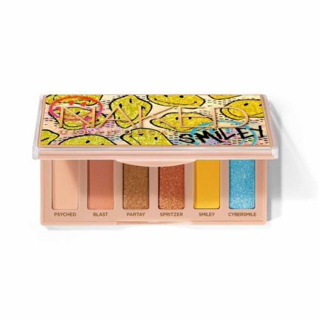 Urban Decay Naked Smiley Chill Happy Paleta de sombras de ojos vegana muy pigmentada para look hipnotizador hasta 12 horas de duración 6 tonos