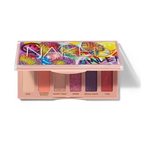 Urban Decay Naked Mini Smiley Mad Happy Paleta de sombras de ojos vegana crea looks originales y divertidos 6 tonos