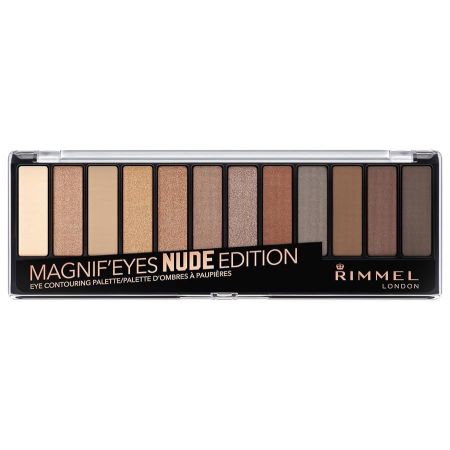 Rimmel London Magnif´eyes Nude Edition Contouring Palette Paleta de sombras de ojos perfecta para esculpir sombrear y definir 12 tonos