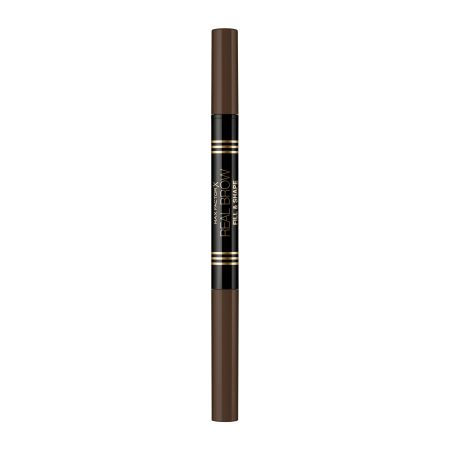 Max Factor Real Brow Fill & Shape Lápiz de cejas con cepillo de alta precisión perfecto para rellenar y dar forma
