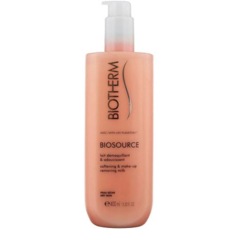 Biotherm Biosource Lait Démaquillant & Adoucissante Leche desmaquillante y suavizante propiedades calmantes regenerantes y protectoras 400 ml