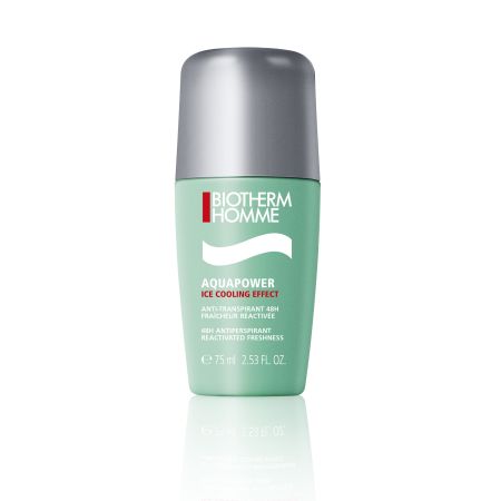 Biotherm Homme Aquapower 48h Protection Desodorante Roll-On Desodorante antitraspirante com aroma a menta fresca 48 horas de protección 75 ml