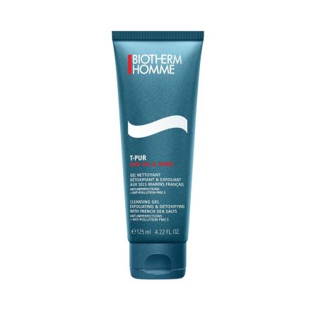 Biotherm Homme T-Pur Anti-Oil And Shine Gel Nettoyant Gel limpiador exfoliante antiimperfecciones ofrece piel limpia mate y sin brillos 125 ml