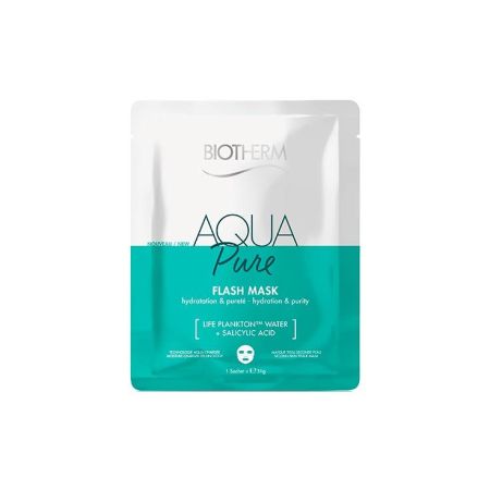 Biotherm Aqua Pure Flash Mask Mascarilla de hidratación y nutrición calma protege y regenera con ácido salicílico