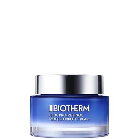 Biotherm Blue Pro-Retinol Multi-Correct Cream Crema multicorrectora antiarrugas fresca fundente y perfumada ofrece acción renovada