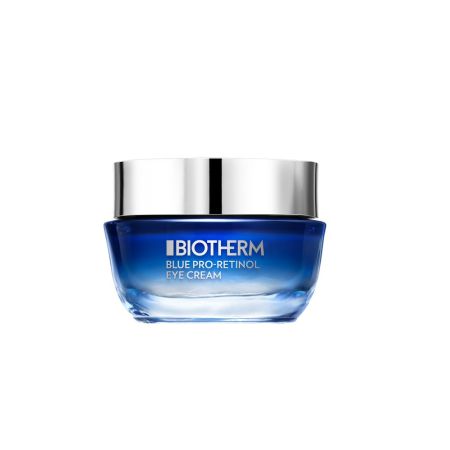 Biotherm Blue Pro-Retinol Eye Cream Contorno de ojos antiarrugas y antifatiga de rápida absorción piel más joven 15 ml