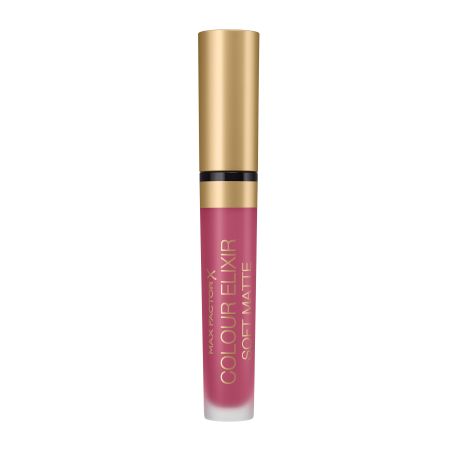 Max Factor Colour Elixir Soft Matte Barra de labios líquida mate con efecto bruma pigmentos ultrafinos y tecnología flex