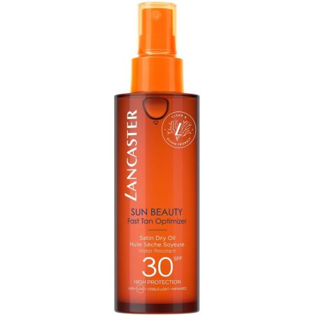 Lancaster Sun Beauty Fast Tan Optimizer Spf 30 Aceite protector acelerador del bronceado consigue un  bronceado profundo hermoso y duradero 150 ml