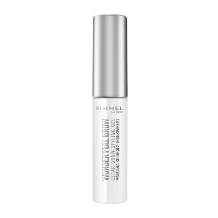 Rimmel London Wonder'Full Brow Clear Brow Styling Gel Gel fijador de cejas de textura ligera y suave ofrece efecto completo y terso 24 horas