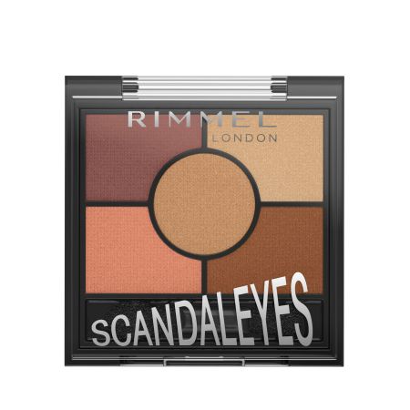 Rimmel London Scandaleyes Paleta Paleta de sombras de ojos de alta pigmentación permite crear looks infinitos 5 tonos