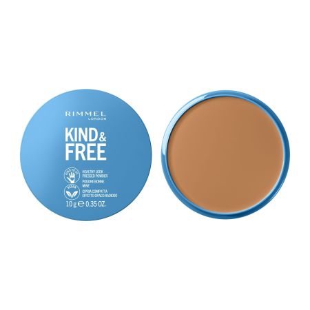 Rimmel London Kind & Free Pressed Powder Polvos compactos matificantes veganos y sostenibles