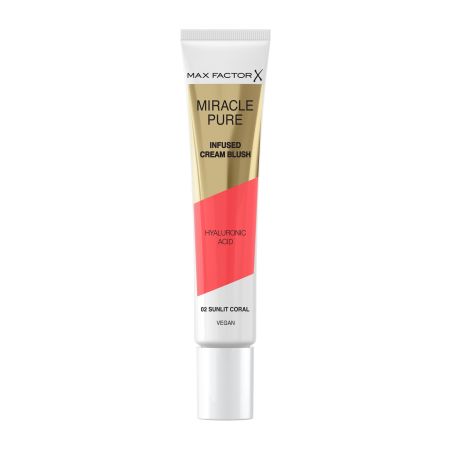 Max Factor Miracle Pure Infused Cream Brush Colorete vegano en crema rellena e hidrata la piel con ácido hialurónico