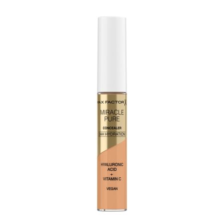 Max Factor Miracle Pure Concealer Corrector facial vegano reduce arrugas e ilumina con ácido hialurónico y vitamina c