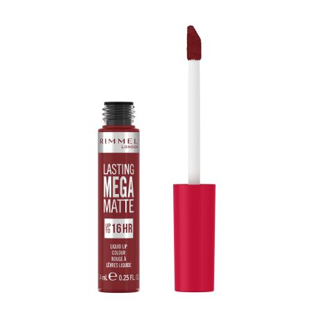 Rimmel London Lasting Mega Matte Liquid Lip Colour Rouge À Lèvres Liquide Barra de labios con pigmentos super flexibles para acabado mate 16 horas de duración
