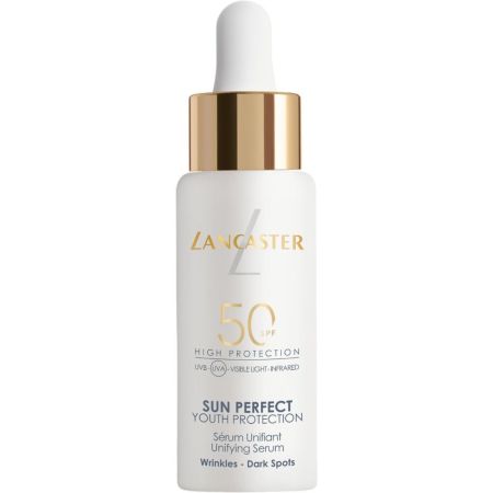 Lancaster Sun Perfect Youth Unifying Sérum Spf 50 Sérum solar unificador protección contra el fotoenvejecimiento tez luminosa y visiblemente más joven 30 ml