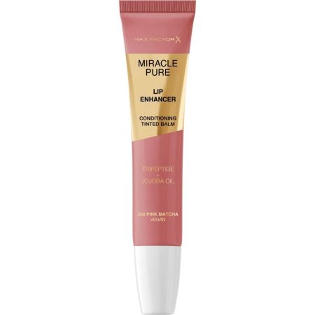 Max Factor Miracle Pure Lip Enhancer Conditioning Sheer Balm Brillo de labios no pegajoso ofrece efecto voluminizador para confort máximo