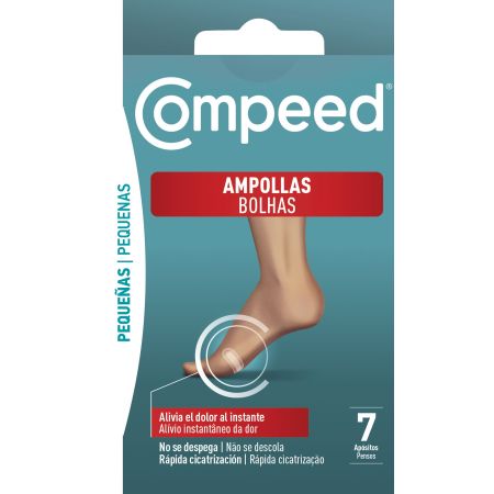 Compeed Ampollas Pequeñas Apósitos Apósitos alivian el dolor al instante y evitan la fricción en la zona lateral de los pies 7 uds