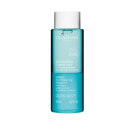 Clarins Démaquillant Express Yeux Desmaquillante de ojos bifásico elimina suavemente el maquillaje hasta resistente al agua 125 ml
