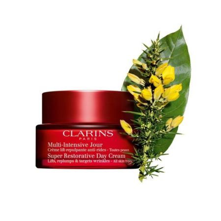 Clarins Multi-Intensive Jour Todo Tipo De Piel Crema de día hidratante reafirmante y antiarrugas ofrece piel más flexible rellenada y confortable al instante 50 ml